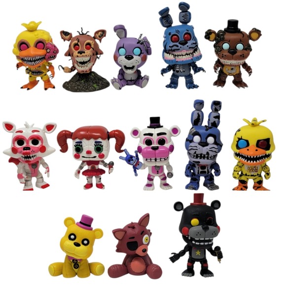 Five Nights at Freddys FNAF Funko Figure Lot of 13 Twisted Freddy Foxy Loose - Picture 2 of 16